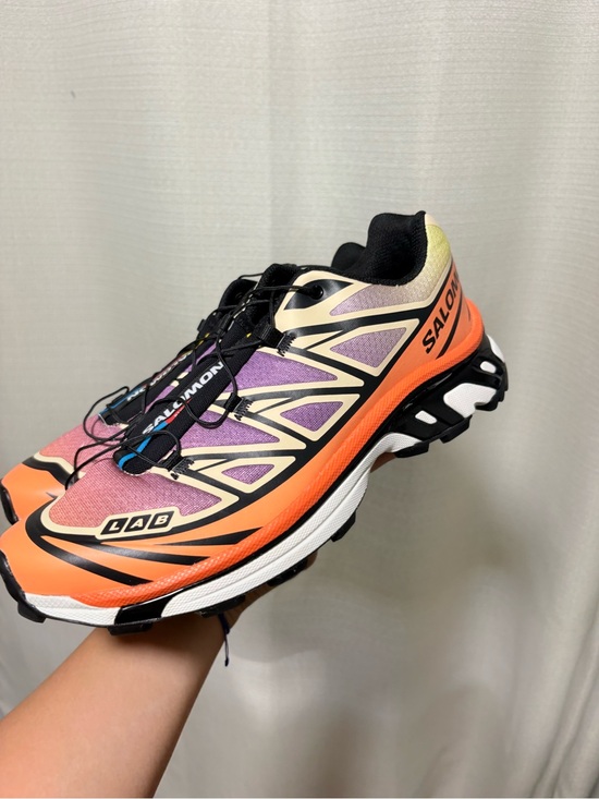 Shoes - NWOB Salomon XT-6 Black Almond Cream Dragon Fire Trail Sneakers